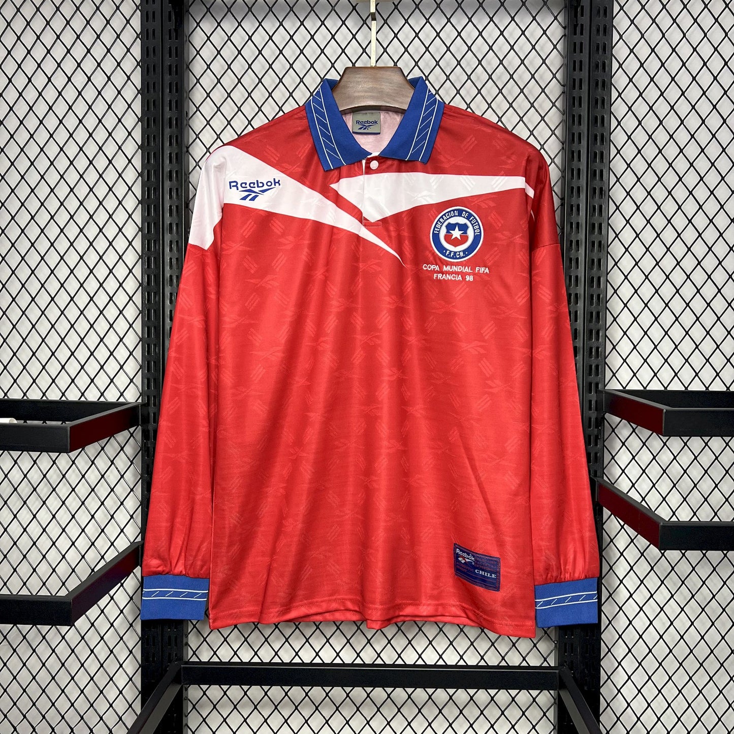 Camisola Comprida Nacional Retro Chile 1998/1999 - Principal