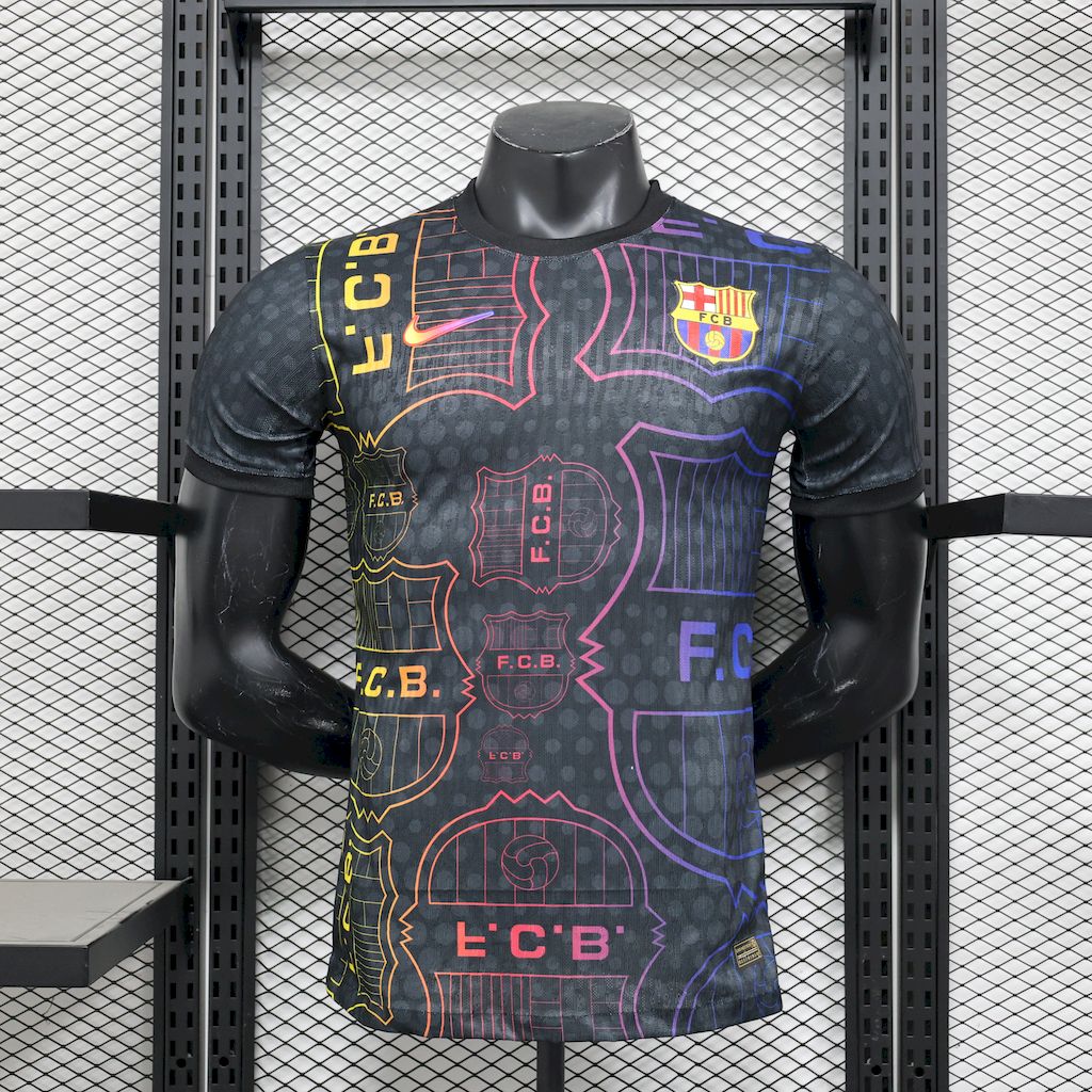 Camisola Barcelona 2025/2026 - Preto Edição Especial Multicolor