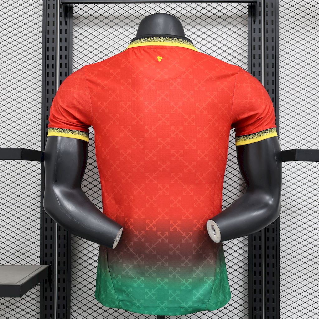 Camisola AC Milan 2025/2026 - Red & Green Edição Especial Co-Brand Off-White