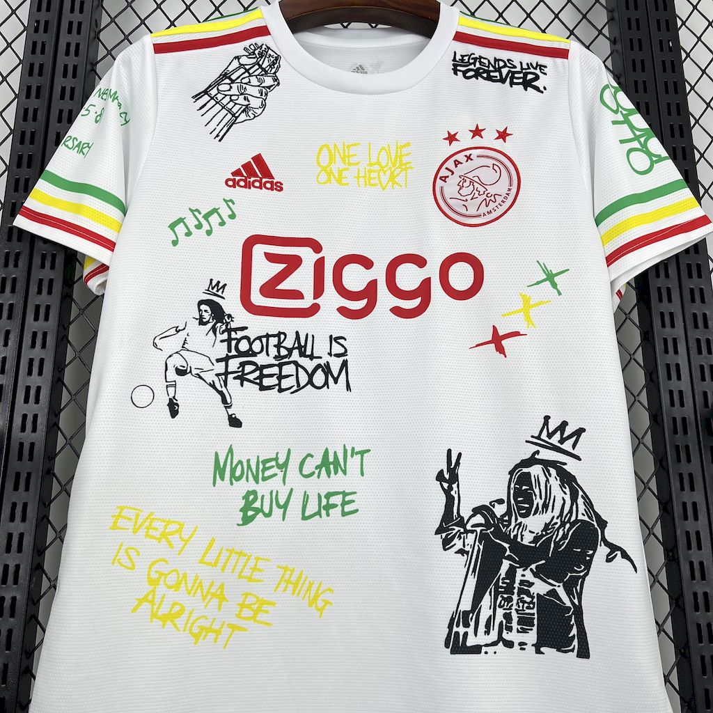 Camisola Ajax 2025/2026 - White Special Edition Bob Marley