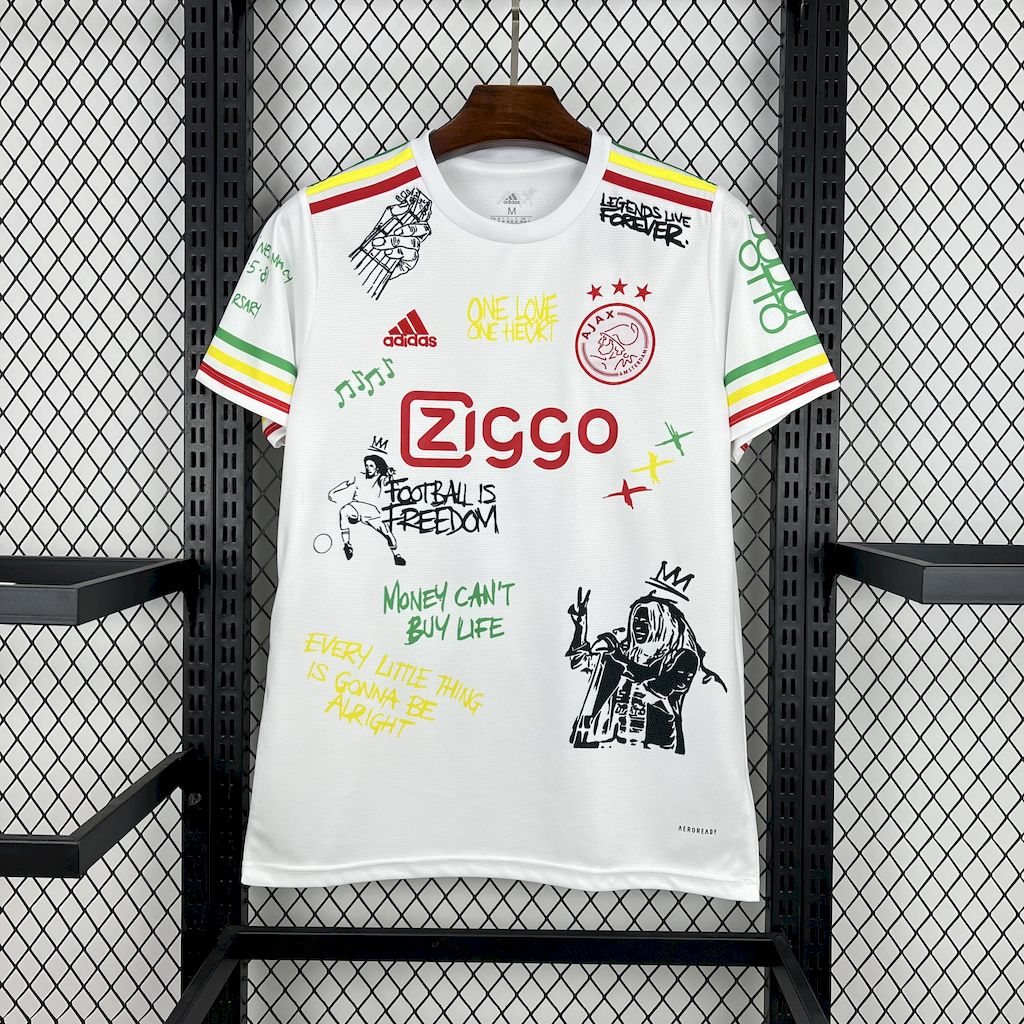 Camisola Ajax 2025/2026 - White Special Edition Bob Marley