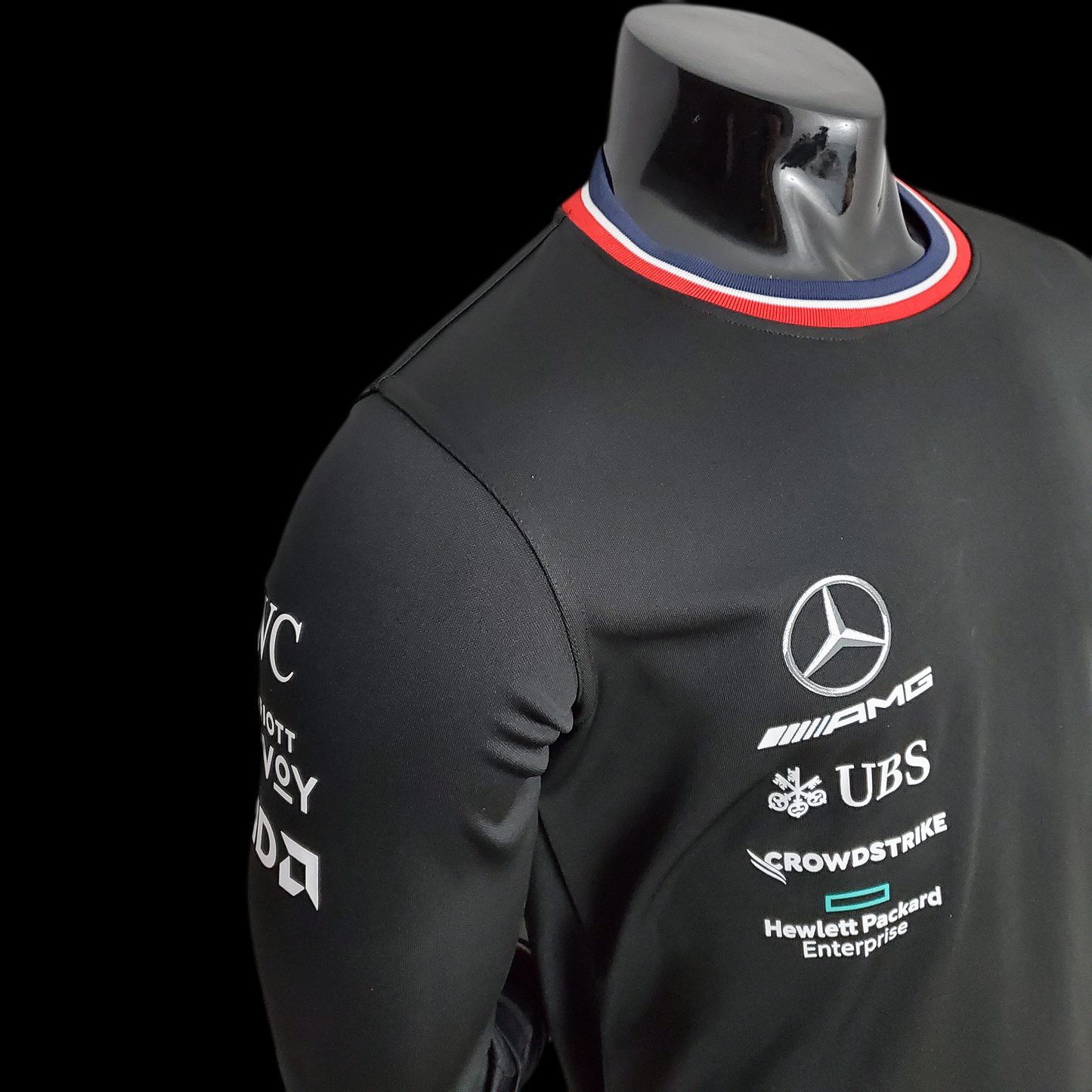 Camisola Comprida Retro Formula 1 Mercedes 2022 - Preto F1