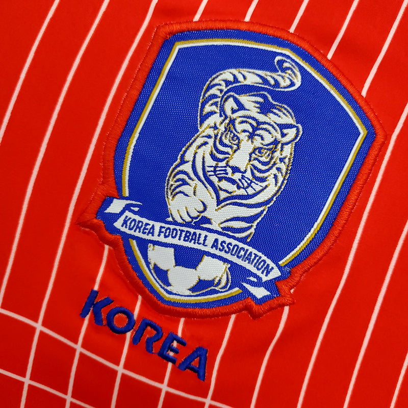 Camisola Nacional Retro Korea 2002/2003 - Principal Red Polo