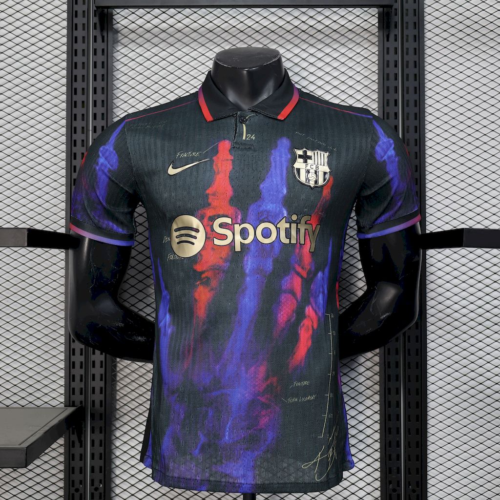 Camisola Barcelona 2025/2026 - Preto Edição Especial Galaxy