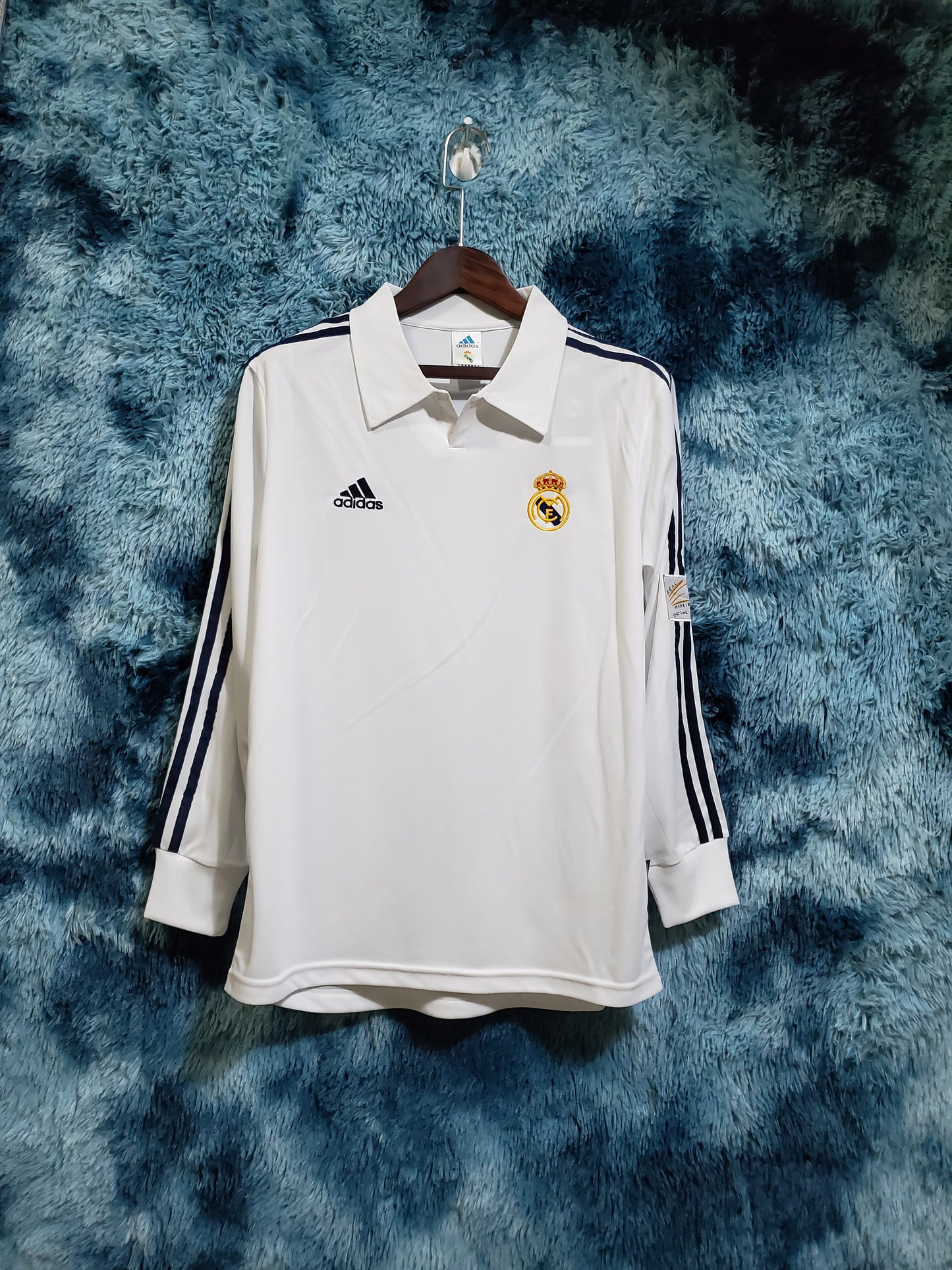 Camisola Comprida Retro Real Madrid 2002/2003 - Principal