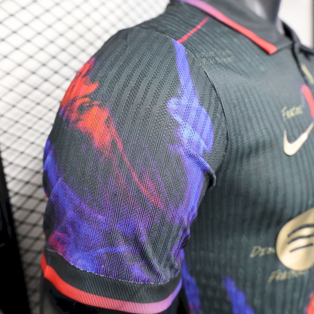 Camisola Barcelona 2025/2026 - Preto Edição Especial Galaxy