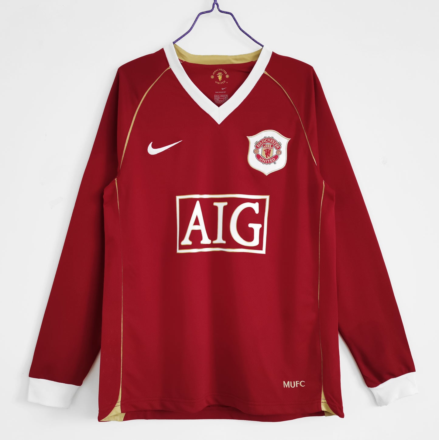 Camisola Comprida Retro Manchester United 2006/2007 - Principal