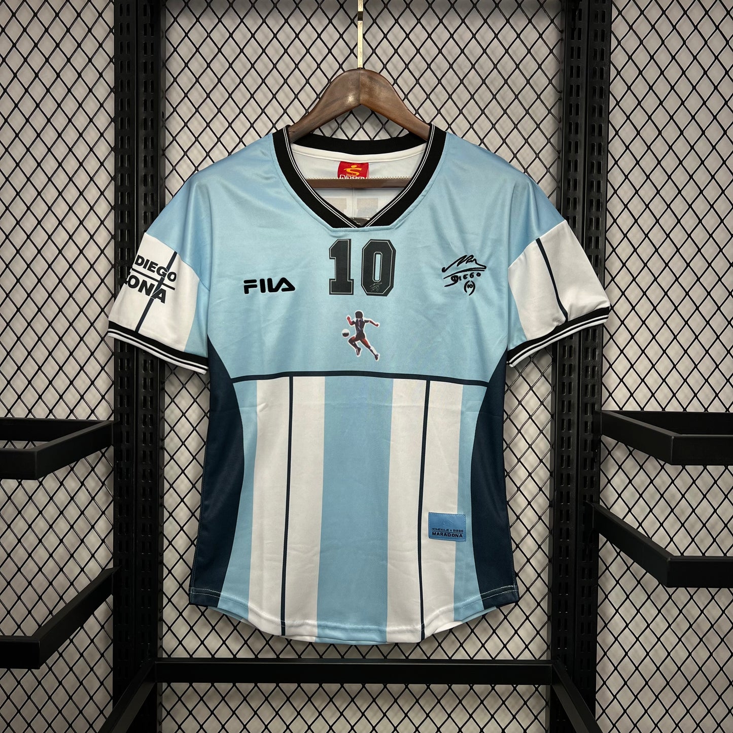 Camisola Nacional Retro Argentina 2001/2002 - Diego Maradona 10 Testimonial Special Edition