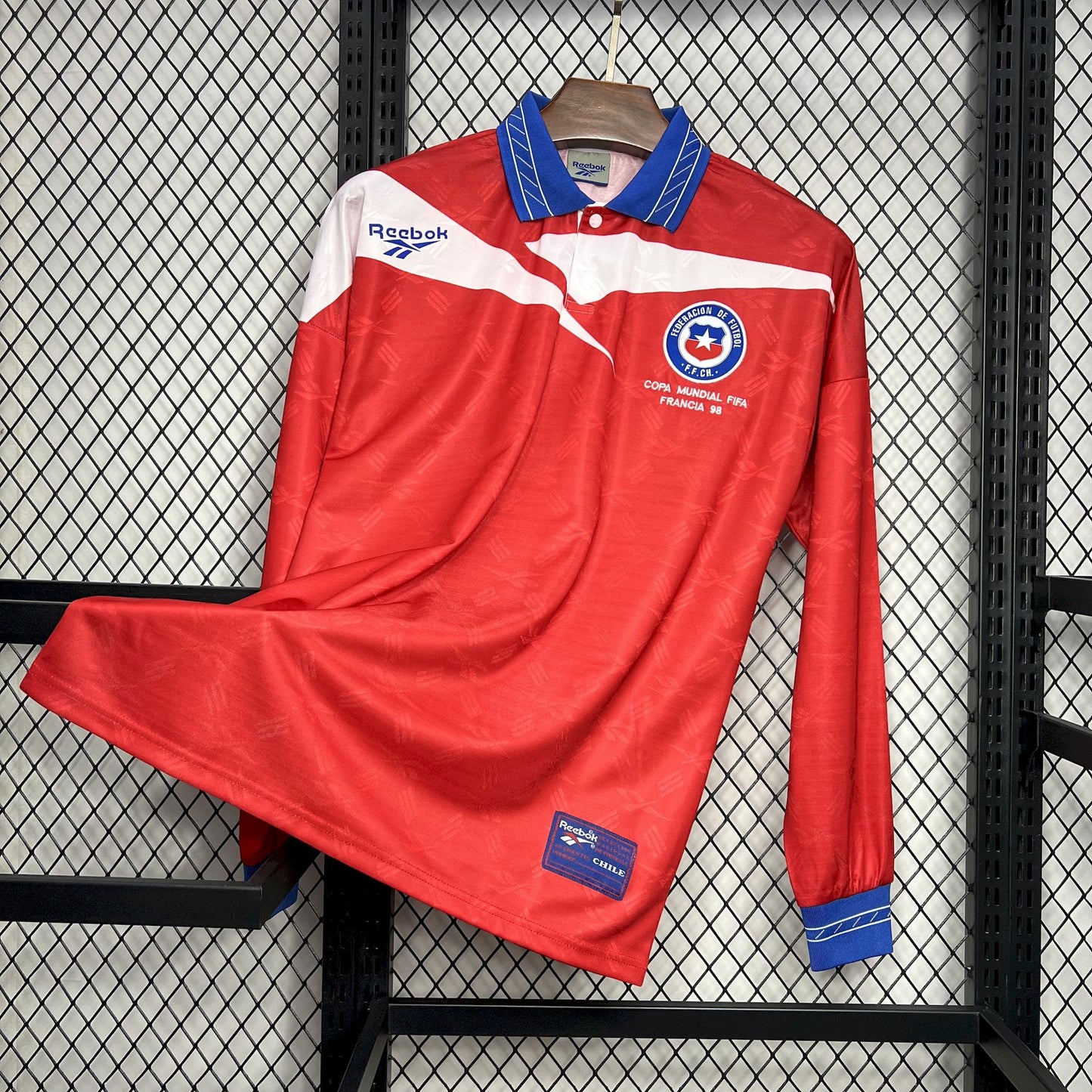Camisola Comprida Nacional Retro Chile 1998/1999 - Principal