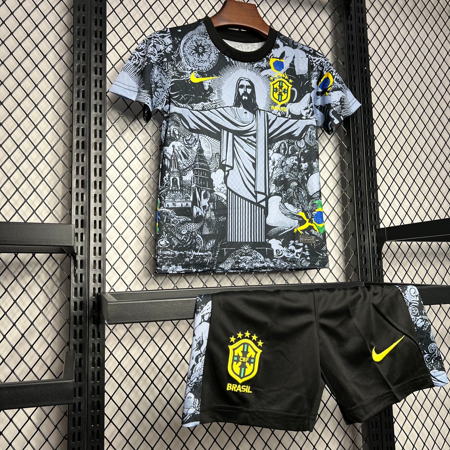 Conjunto Infantil Brazil 2024/2025 - Grey Special Edition Kids