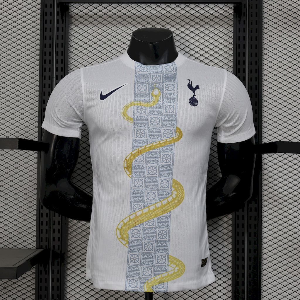Camisola Tottenham 2025/2026 - White & Gold Snake Special Edition