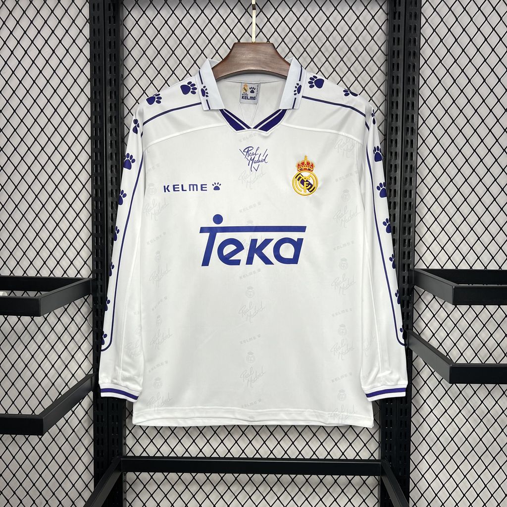 Camisola Comprida Retro Real Madrid 1994/1995 - Principal