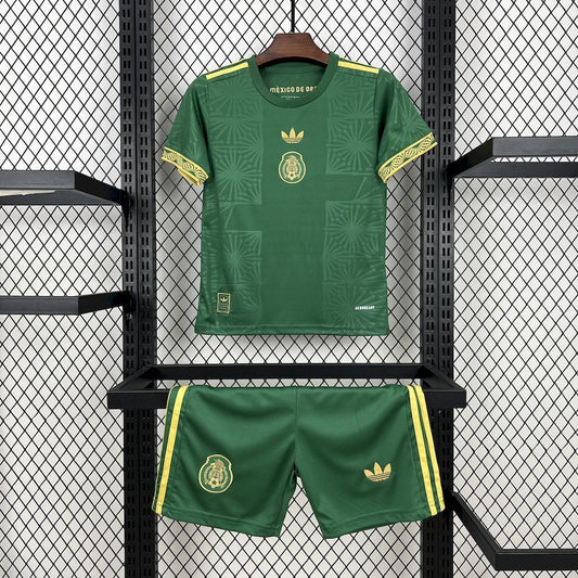 Conjunto Infantil Mexico 2025/2026 - Gold Green Special Edition