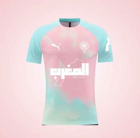 Camisola Nacional Morocco 2025/2026 - Blue & Pink Special Edition