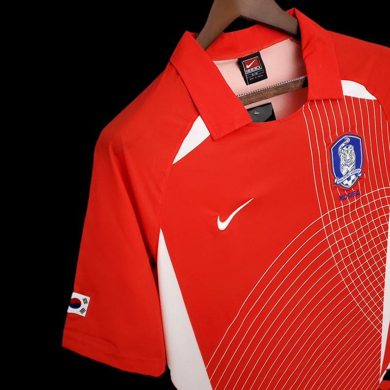 Camisola Nacional Retro Korea 2002/2003 - Principal Red Polo