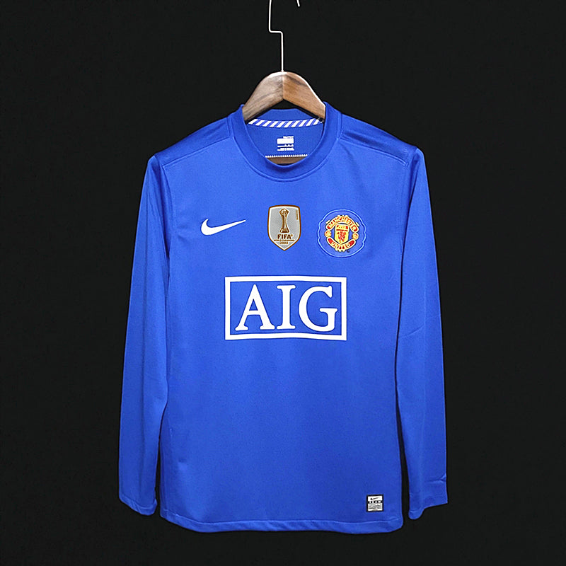 Camisola Cristiano Ronaldo 7 Comprida Retro Manchester United 2008/2009 - 3.º Equipamento