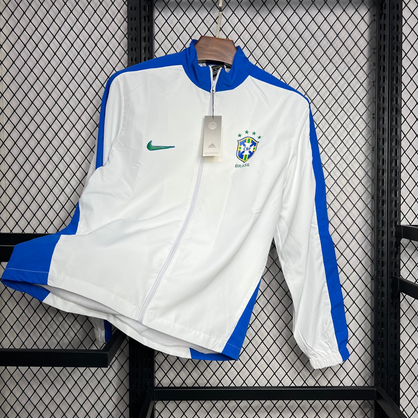 Windbreaker Nacional Retro Brazil 1994/1995 - White & Blue