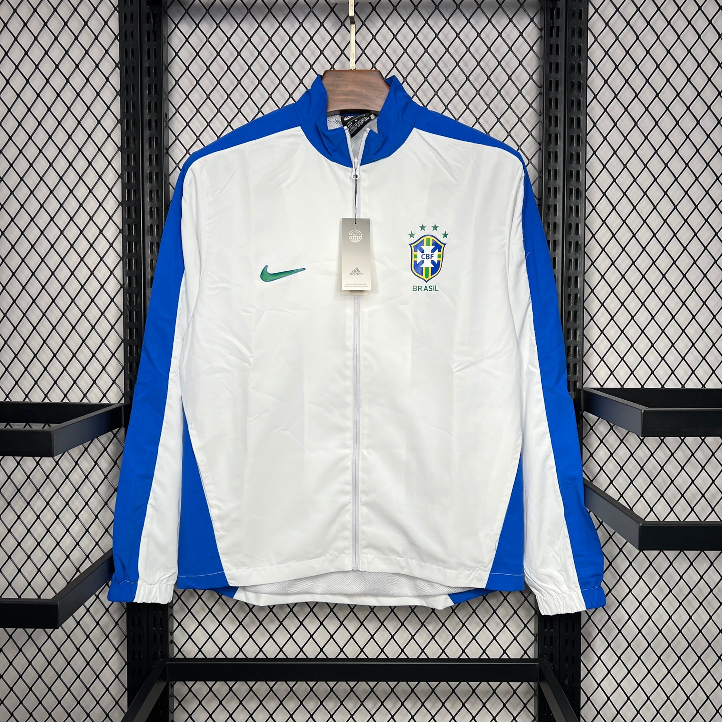 Windbreaker Nacional Retro Brazil 1994/1995 - White & Blue
