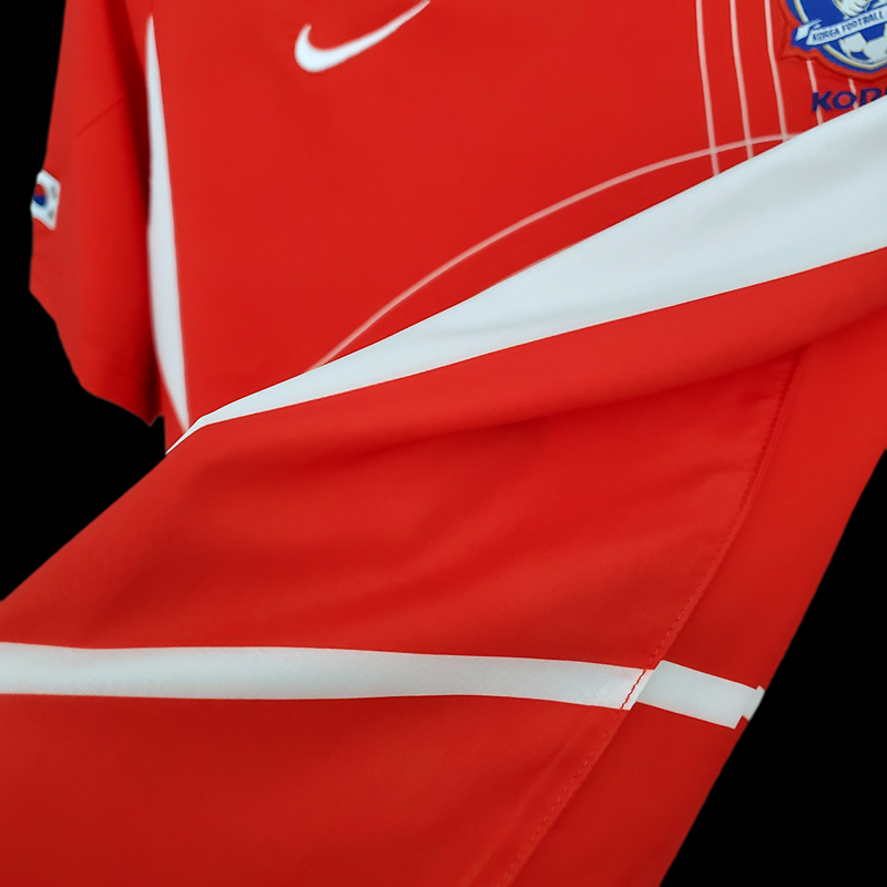 Camisola Nacional Retro Korea 2002/2003 - Principal Red Polo