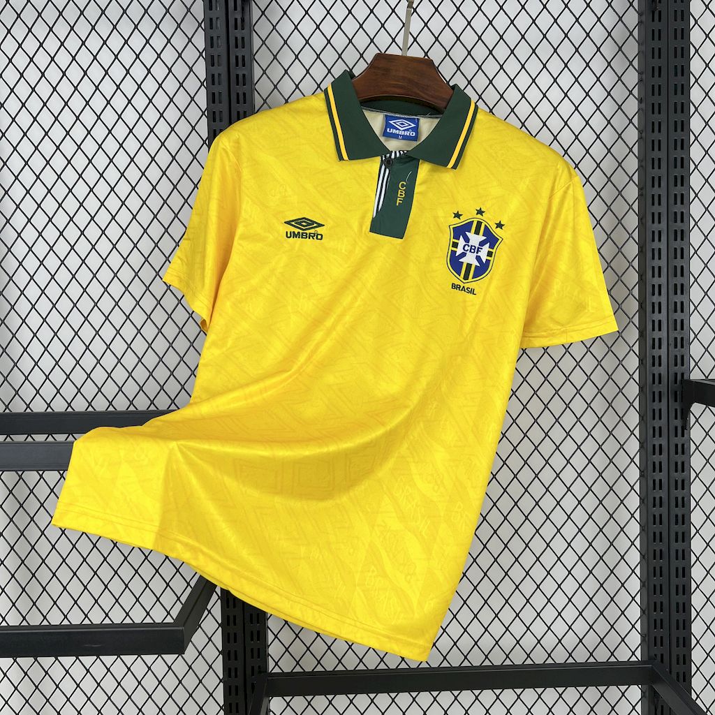Camisola Nacional Retro Brazil 1991/1992 - Principal