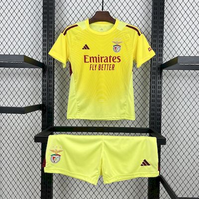 Conjunto Infantil SL Benfica 2025/2026 - Yellow Goalkeeper