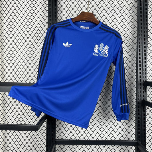 Camisola Comprida Manchester United 2024/2025 - Retro Blue Joint Edition