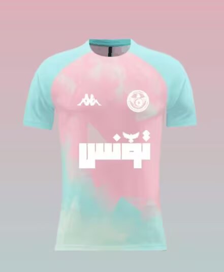 Camisola Nacional Tunisia 2025/2026 - Pink & Blue Special Edition