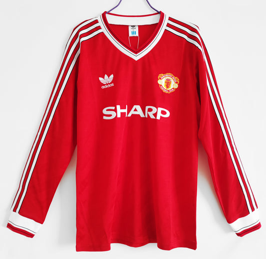 Camisola Comprida Retro Manchester United 1986/1987 - Principal