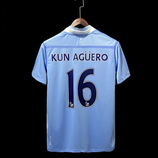 Camisola Sergio Agüero Retro Manchester City 2011/2012 - Principal