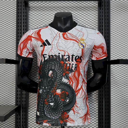 Camisola Real Madrid 2025/2026 - White & Black Edição Especial