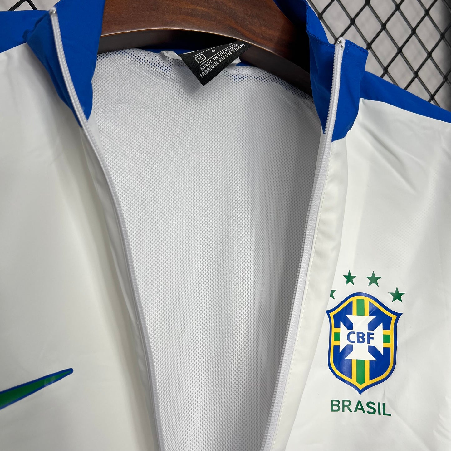 Windbreaker Nacional Retro Brazil 1994/1995 - White & Blue