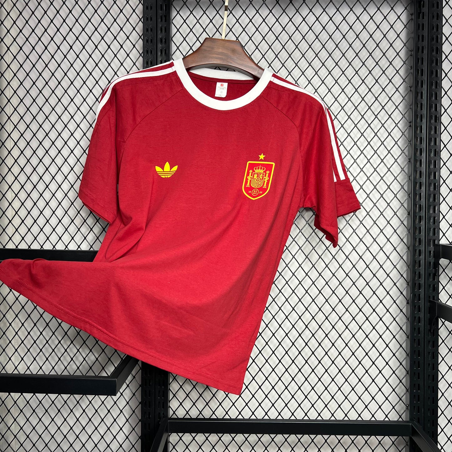 Camisola Spain 2024/2025 - Red Retro Style Euro