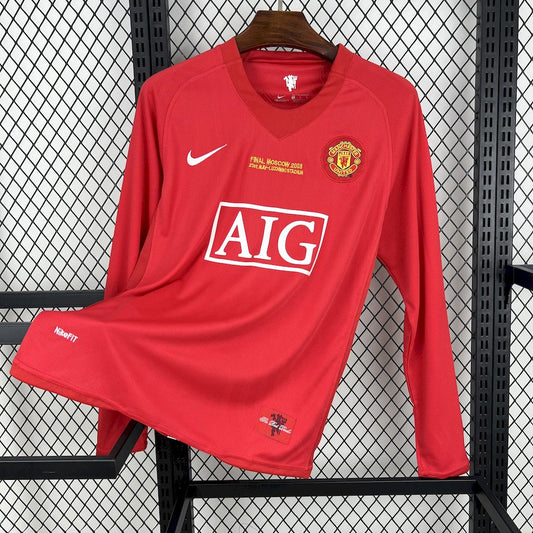 Camisola Comprida Retro Manchester United 2007/2008 - Principal
