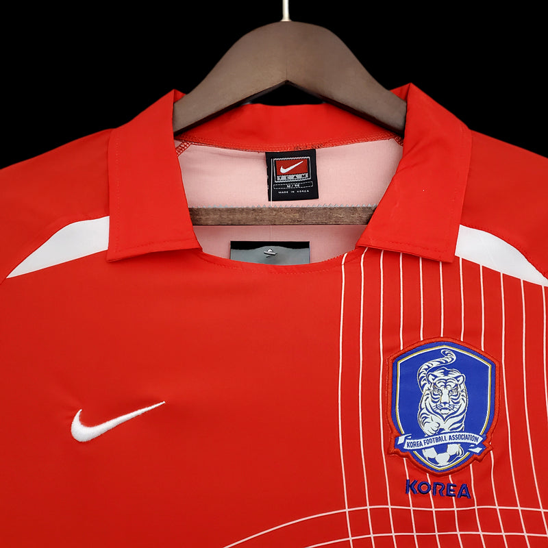Camisola Nacional Retro Korea 2002/2003 - Principal Red Polo