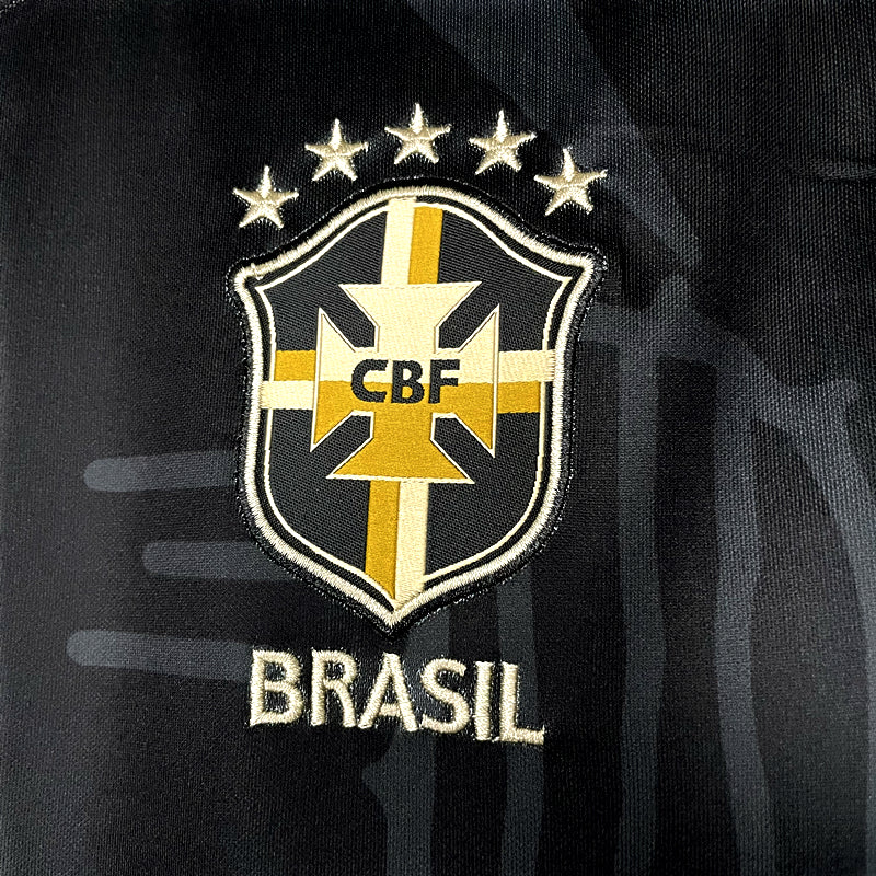 Camisola Nacional Retro Brazil 2022/2023 - Alternativo Black
