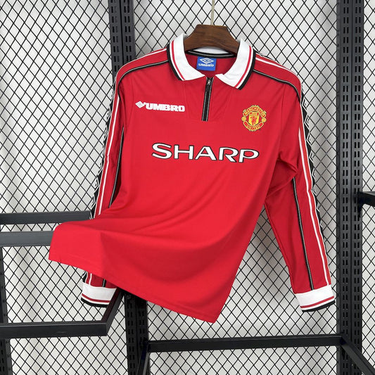 Camisola Comprida Retro Manchester United 1998/1999 - Principal