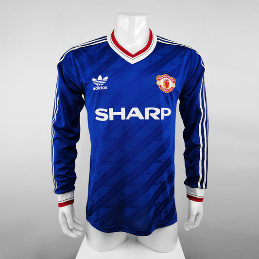 Camisola Comprida Retro Manchester United 1986/1987 - 3.º Equipamento