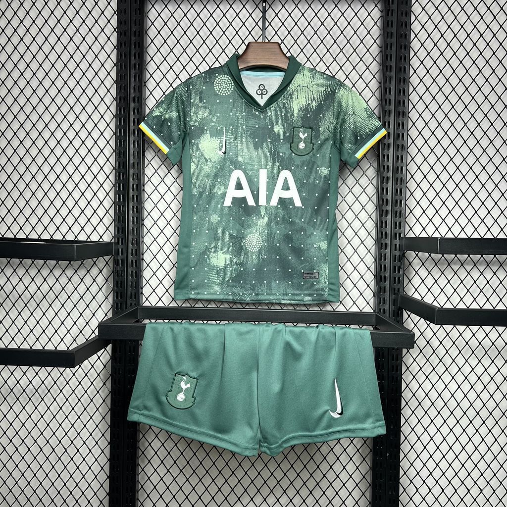 Conjunto Infantil Tottenham Hotspur FC 2024/2025 - 3.º Equipamento