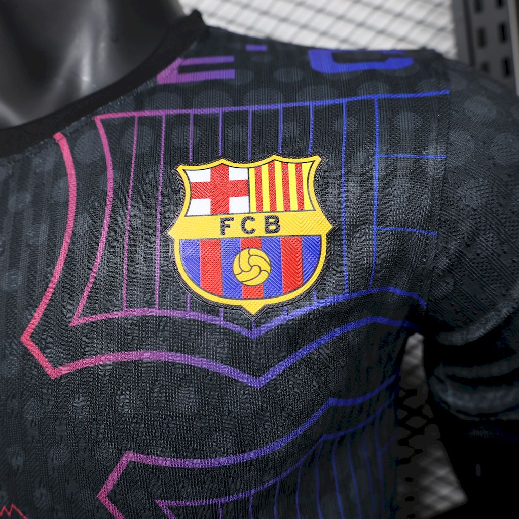 Camisola Barcelona 2025/2026 - Preto Edição Especial Multicolor
