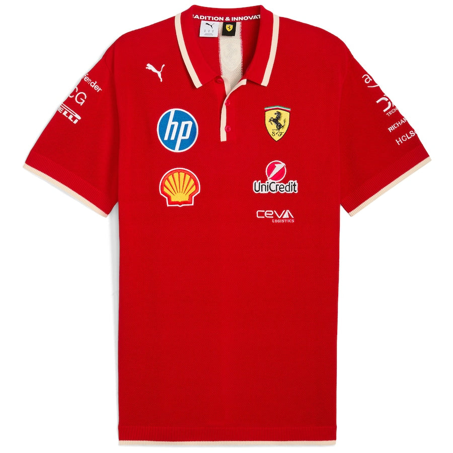Polo Formula 1 Ferrari 2025 - Vermelho F1