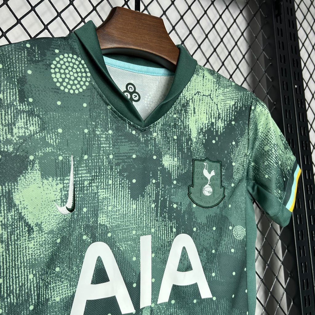 Conjunto Infantil Tottenham Hotspur FC 2024/2025 - 3.º Equipamento