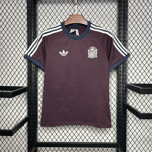 Camisola Spain 2024/2025 - Black Retro Style Euro