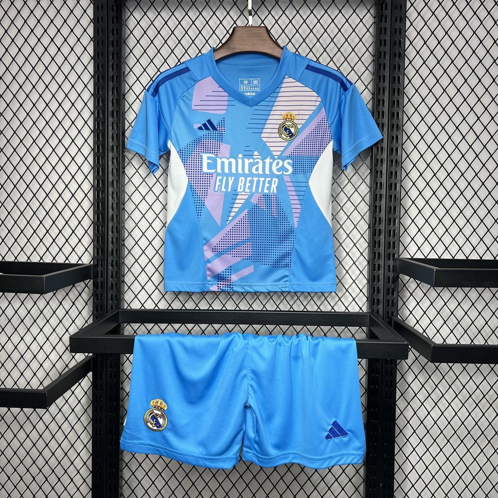 Conjunto Infantil Real Madrid 2024/2025 - Goalkeeper Blue