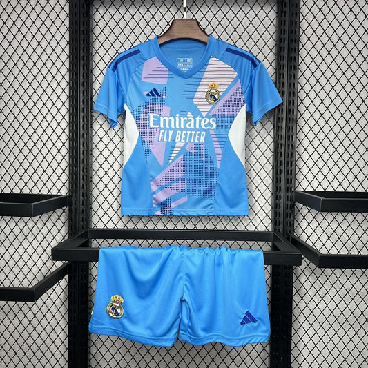 Conjunto Infantil Real Madrid 2024/2025 - Goalkeeper Blue