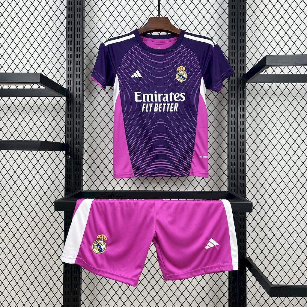 Conjunto Infantil Real Madrid 2025/2026 - Goalkeeper Purple