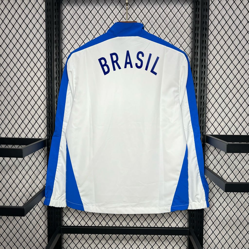 Windbreaker Nacional Retro Brazil 1994/1995 - White & Blue