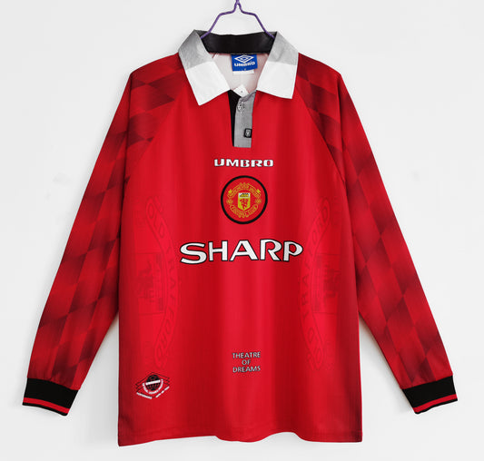 Camisola Comprida Retro Manchester United 1996/1997 - Principal
