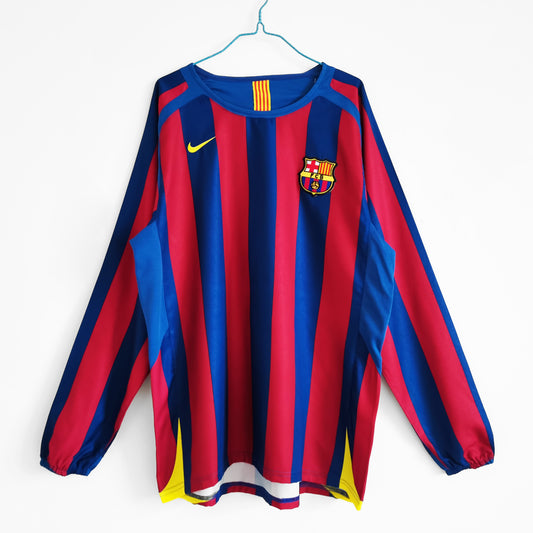 Camisola Comprida Retro Barcelona 2005/2006 - Principal