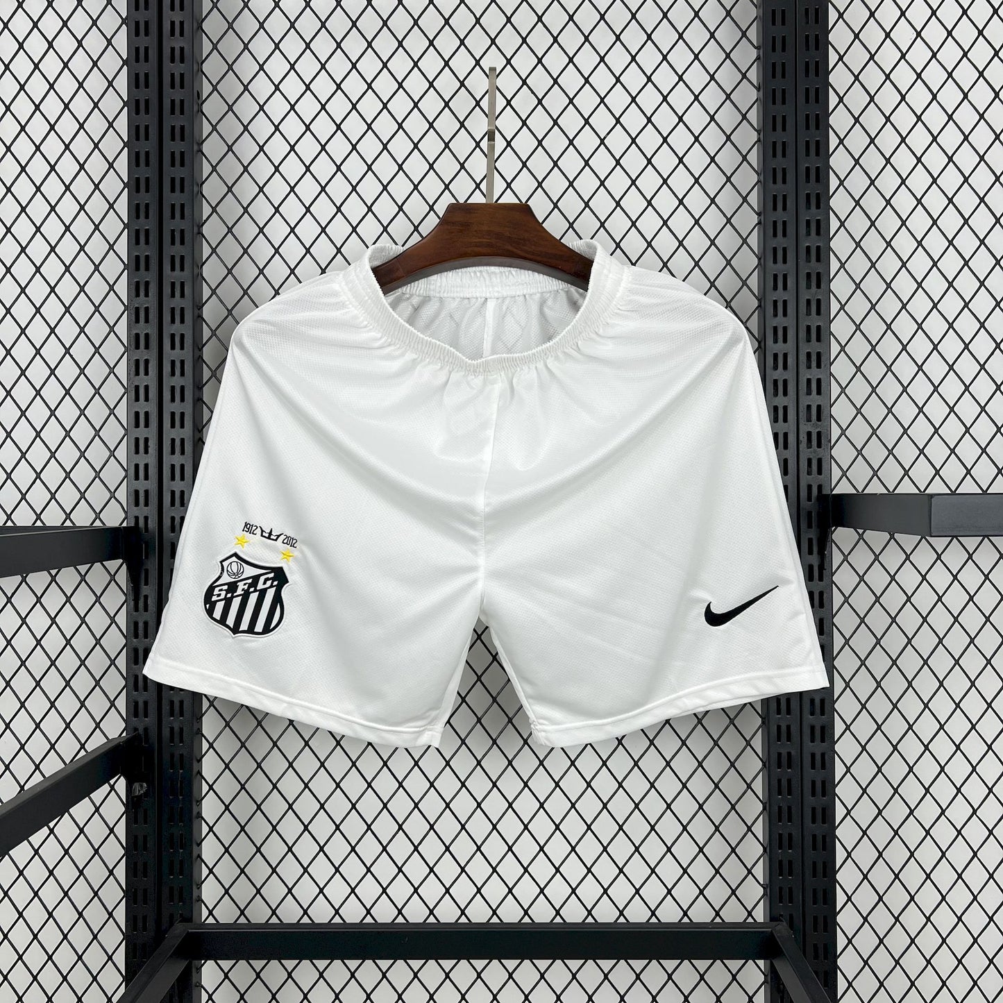 Shorts Brancos Retro Santos FC 2011/2012 - Principal
