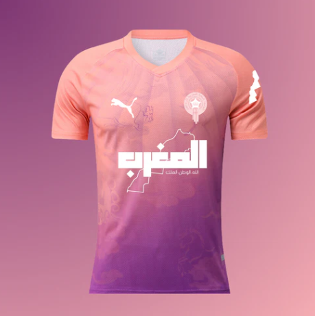 Camisola Nacional Morocco 2025/2026 - Orange & Pink Special Edition